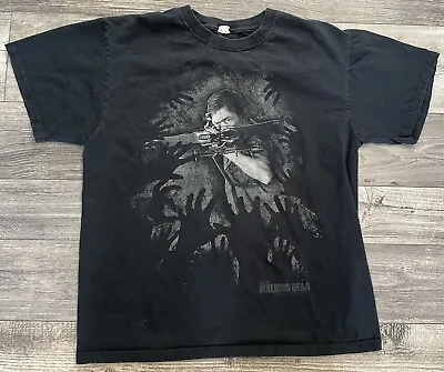 The Walking Dead Mens Size Large Shirt Daryl Dixon Black 2013 Graphic Jerzees • $14.99