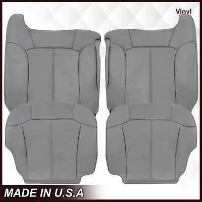 1999 2000 2001 2002 GMC Sierra Vinyl Seat Covers In Light  Pewter  Gray #922 • $28.20