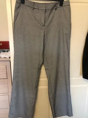 Orsay Women's Wide Legged Checked Trousers Size 42 • £15