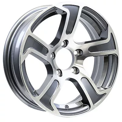 Aluminum Trailer Wheel 14X5.5 14 X 5.5 5 Lug 4.5 Center Summit Gun Metal Rim • $89.97