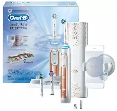 Oral-B Genius 9000 Electric Toothbrush - Rose Gold • $449.99