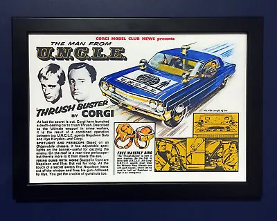 Corgi Toys 497 The Man From Uncle 1966 Framed A4 Size Poster Leaflet Sign Advert • $12.43