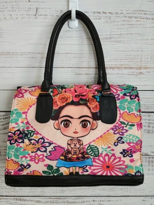$35 • Buy Frida Kahlo Purse/Handbag 100% Mexican Art Purse Beautiful Multicolor 14X11X5
