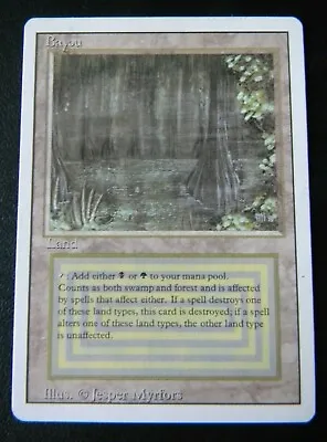 Bayou : Mtg : Revised : Dual Land : Very Fine/near Mint : 1994 : See Photo's • $849.99