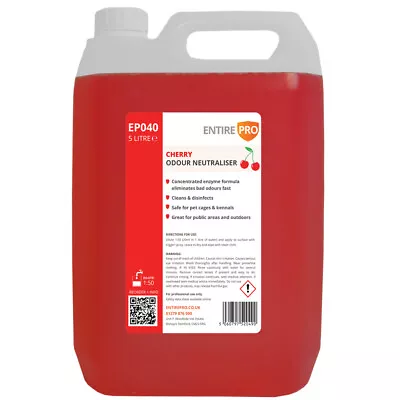 EntirePro Deodoriser Odour Neutraliser Cherry 5 Litre • £11.50