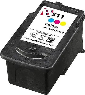 £14.95 • Buy Remanufactured CL 511 Colour Ink Cartridge Fits Canon Pixma IP 2700 Printer