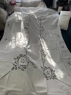 Vintage Embroidered Tablecloth160cmx300cm • $34