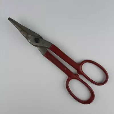 Clauss D-10 Drop Forged 10” Tin Snips Vintage Red Made In USA • $12.99