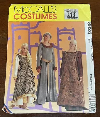 McCall's Sewing Pattern 8826 Medieval Dress Costume Misses Size 10 12 14 UNCUT • $8.50