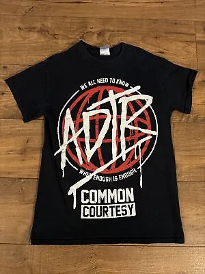 A Day To Remember Common Courtesy ADTR Black Band Merch Stand T-Shirt Size S • $10