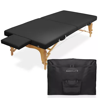 Portable Physical Therapy Massage Table - Stretching Treatment - Black • $214.99