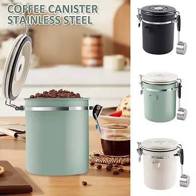 Coffee Storage Canister 1.5L Double Airtight Coffee Beans Container With EmKNZ • $26.99