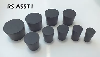 Solid Rubber Laboratory Stoppers Assortment Sizes: 00 0 1 2 3 4 5 6 7 RS-ASST1 • $9.99