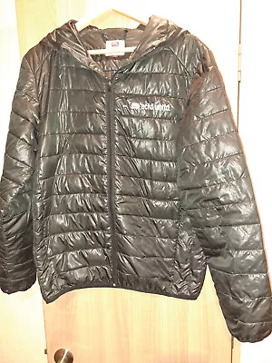 Echo  Ecko Unltd. Black Padded Lightweight Puffer Jacket With Hood-size L Large • £5.99