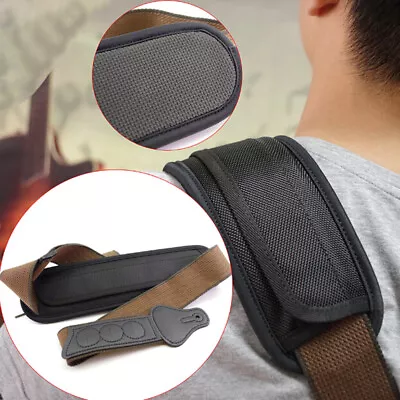 $12.44 • Buy Guitar Strap Shoulder Pad Adjustable Padded Black For Acoustic Electric G-b