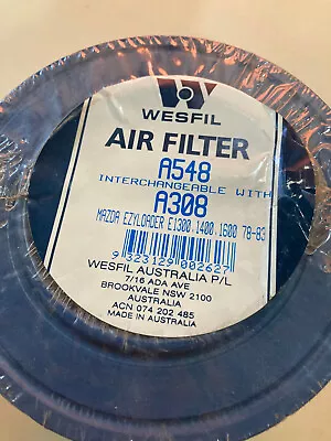 Air Filter Replacement - WESFIL A548/A308 MAZDA EZYLOADER E1300 1400 1600 78-83 • $19.90