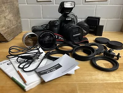 Canon EOS 70D DSLR Camera W/ Accessories Used Good Cond. • $500