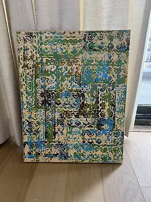 Unframed Contemporary Original Oil On Canvas Geometric Painting • $49.99