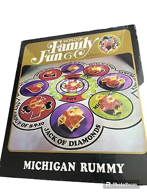 New 1971 World Of Family Fun Michigan Rummy Tripoley Board Game • $40.99
