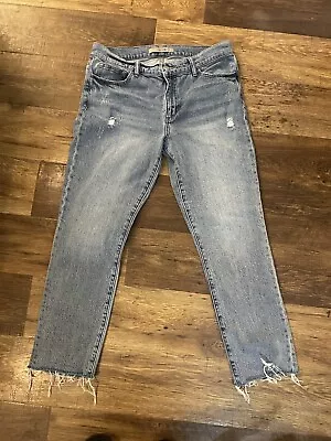 EUC Women’s Joes Jeans SIZE 30 Light Wash Straight Cropped Mid Rise 27” Inseam • £28.91