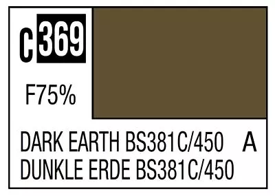 Mr Hobby Mr. Color C369 Dark Earth Bs381C/450 (RAF Standard Color / WWII Early) • $6.49