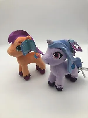 My Little Pony Plush Set Of 2 Izzy Moonbow Sunny Starscout  New With Tags • $18.75