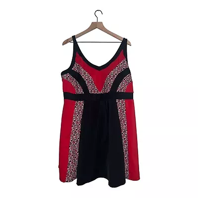 $14.40 • Buy Swimsuits For All Women’s One Piece Bathing Suit Size 22 Black Red Vacation