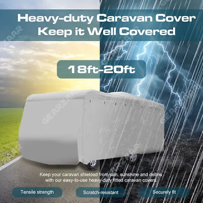 18-20ft Caravan Cover Campervan 4 Layer Heavy Duty UV Carry Bag Waterproof New • $108.99