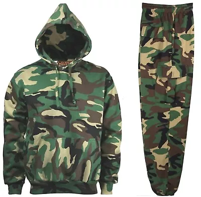 Men's Camouflage Hoodie Hoodie Joggers • £17.95