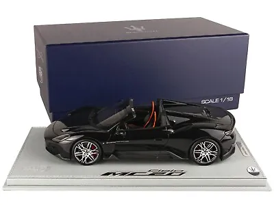 Maserati Mc20 Cielo Black Essenza & Display Case 1/18 Model By Bbr P 18222 E • $399.99