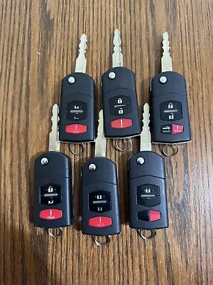 Oem Mazda 2 3 5 Cx7 Cx9 Flip Key Fob Keyless Remote Alarm Bgbx1t478ske12501 • $84.95