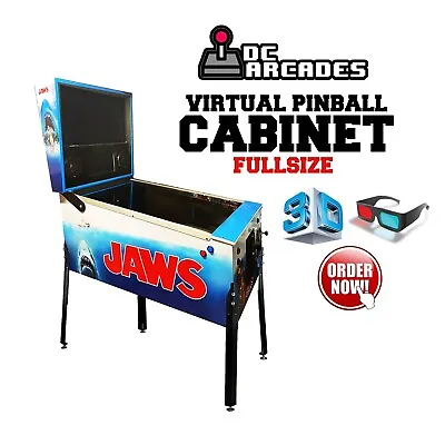 Virtual Pinball Machine -Full Size 43  FULL 4K  Solenoid System + Shaker • $5740