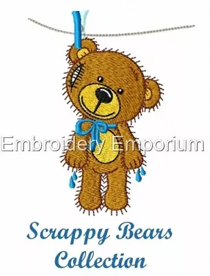 Scrappy Bears Collection - Machine Embroidery Designs On Usb 4x4 & 5x7 • £15.95