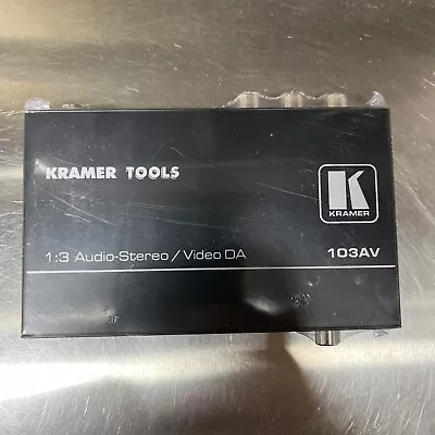 EUC Kramer Tools 103AV 1:3 Composite Video & Stereo Audio Distribution Amplifier • $35