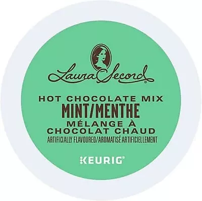 96/pack Laura Seconr Mint Hot Chocolate K Cups Bulk Packaging • $31.99