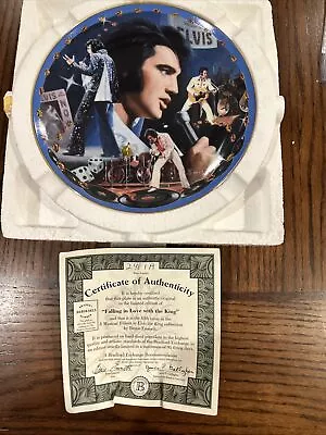 Musical Tribute To Elvis  Falling In Love W/the King  Collector Plate Music Box • $19.99