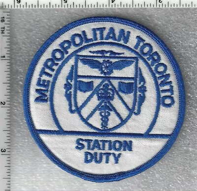 Metropolitan Toronto Station Duty (Ontario Canada) Shoulder Patch • $24.95