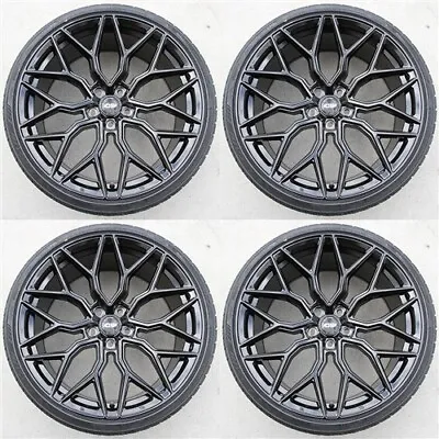 Set(4) 21X9 5X112 OS Si01 WHEELS/TIRES PKG BMW 6 7 8 BENZ E350 S550 Audi A8 A7 • $2699