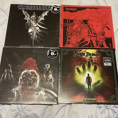 Metal VINYL Lot X 4 NEW Nekrofilth Night Demon Deadyn Chainbreaker Death Nwobhm  • $70