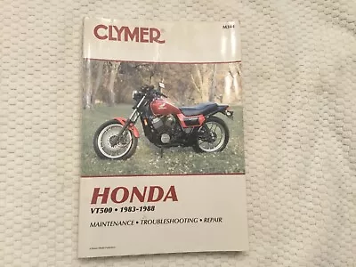 CLYMER Physical Book For Honda VT500FT Ascot VT500C Shadow VT500E 1983-1988 • $14.95