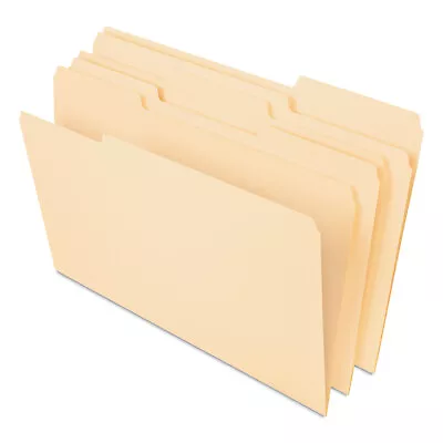 Pendaflex File Folders 1/3 Cut Top Tab Legal Manila 100/Box 75313 • $22.28