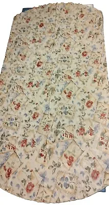 Vintage Round 70in Floral Decorative Tablecloth Cottagecore Farm Living  • $14.99