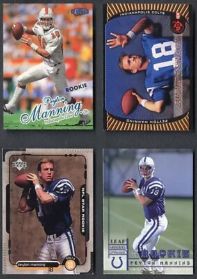 1998 Leaf Upper Deck Fleer Ultra Peyton Manning RC Lot Of 4 Colts Rookies • $2.99