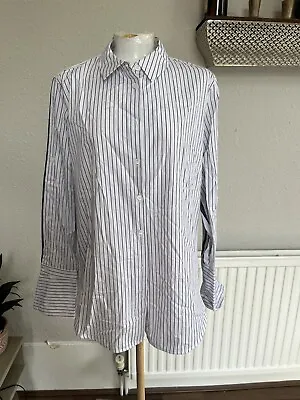 £40 • Buy Equipment Stripe Shirt  White Size L