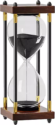 Hourglass 60 Minute Sand Timer: Large 10 Inch Decorative Wooden Sand ClockReloj • $41.18