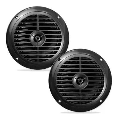 £23 • Buy Pyle PLMR67B Waterproof 120W 6.5  Inch 2 Way Marine Boat In Wall Cabin Speakers