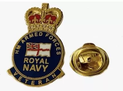 Royal Navy Veteran Lapel Pin Badge • £4.99