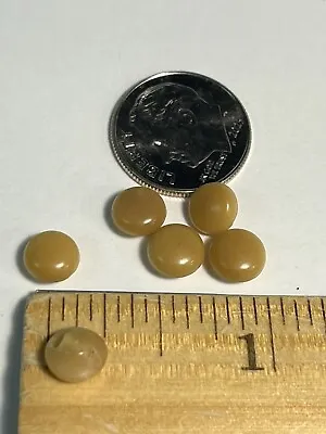 Lot Of 6 Tiny Mini Small 1/4” Vegetable Ivory ? Antique Vintage Buttons #A55-2 • $8.87