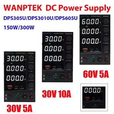 DC Power Supply Variable 30/60V 5/10A Switching Bench Power Supply Adjustable US • $72.20