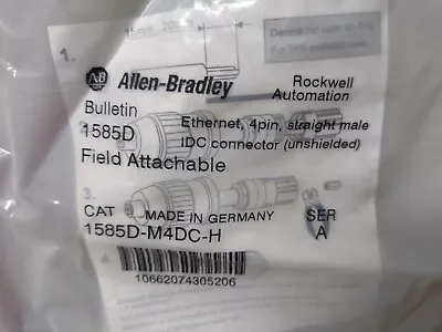 Allen Bradley 1585D-M4DC-H Ser A IDC Field Connector ~New. Sealed. Ships Fast • $65